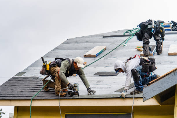 Professional Gutter Installation technician working in Valle Crucis, NC
